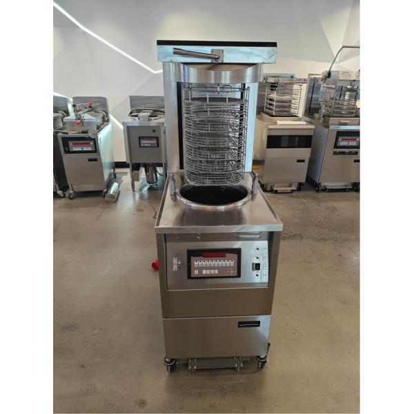 6HD Electric 12KW 380V 28L 6 Fry Tray Big Productivity Round Auto Lift Broaster Chicken Pressure Fryer