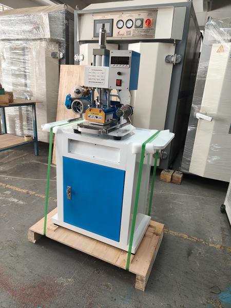 Hot Foil Stamping Machine Automatic Roll Paper Pneumatic Hot Stamping Machine Leather Embossing Logo Indentation Business Card Gift Box Plastic Wood Brande