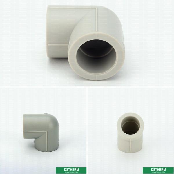 Tamanho 20 - 160mm do cotovelo dos encaixes de tubulação de 90° Ppr nenhum serviço do Oem dos aditivos do metal pesado