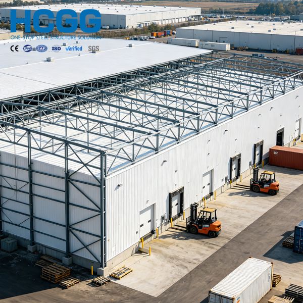 Fast Assembly Bolt Connection Steel Structural Cold Storage Warehouse H Beam Portal Frame Q355 Seismic Wind Resistance