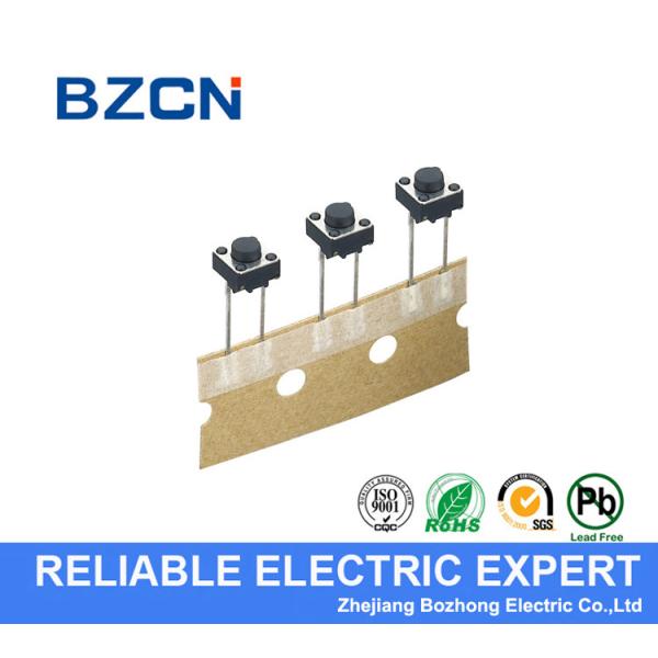 Round Long Foot PCB Tactile Switch , Momentary Push Button Switch 12 V