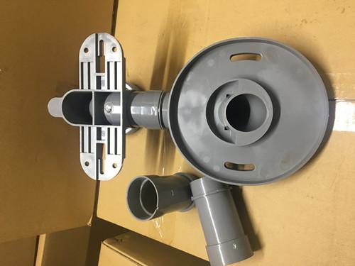 Gray PVC Toilet Siphon Tube , Toilet Drain Fittings Washroom Appliance Connector