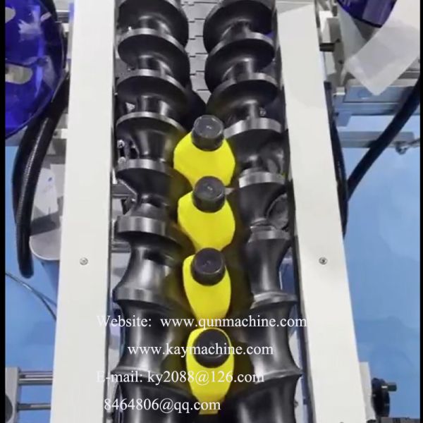 High level production sorting worm screws for tetrahedral cartons and prism-shaped containers Screw for big containers