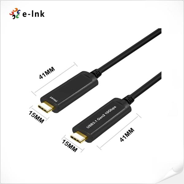 USB3.1 Type C to C Fiber Optical Cable
