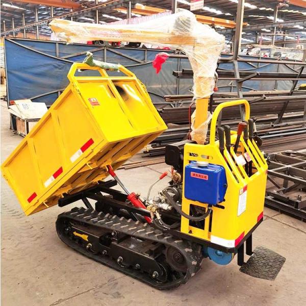trilha de borracha da corrente da trilha do descarregador de 500kg Mini Track Dumper Undercarriag Mini