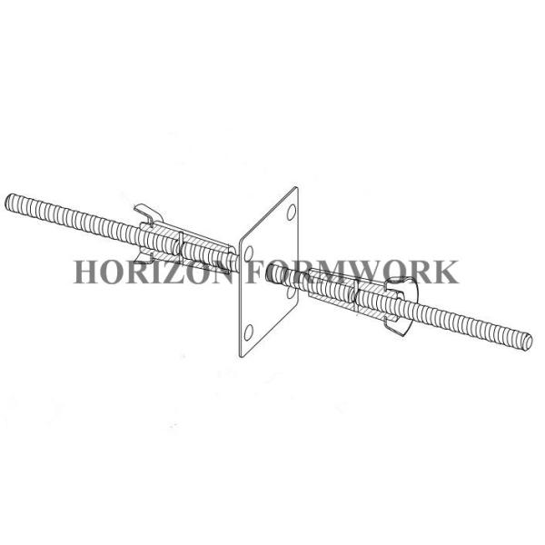 Waterproof Walls Galvanized Tie Rods Steel Non Recoverable With Welded Plate