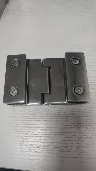 Stainless Steel Casting Bathroom Glass Door Hinge Erosion Resistant
