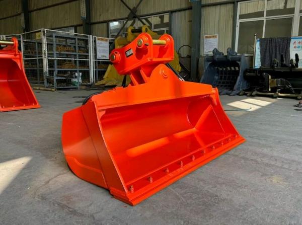 Resistência ao desgaste utilizando balde de agarração mecânica materiais de escavadeira balde de inclinação para CAT305.5, SK110, HD512