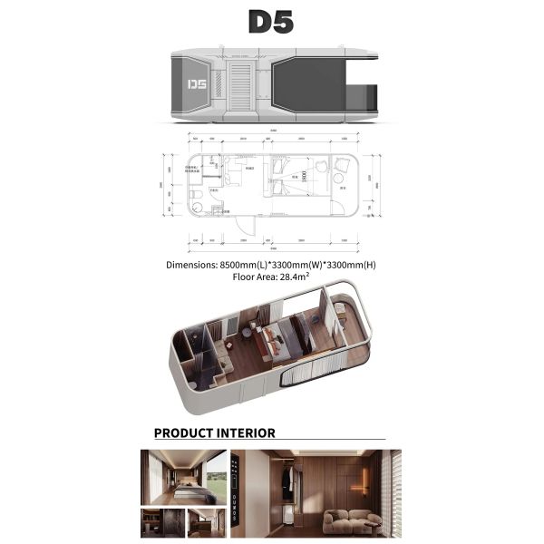 Quick-Install Heat-Insulated Anti-Rust Prefab Container House for Tropical Climates