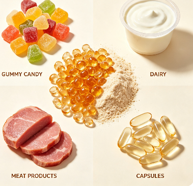 High Clarity Food Additive Gelatin, Bovine Skin Gelatin Granule/Powder, Thickener Gelling Agent For Confectionery