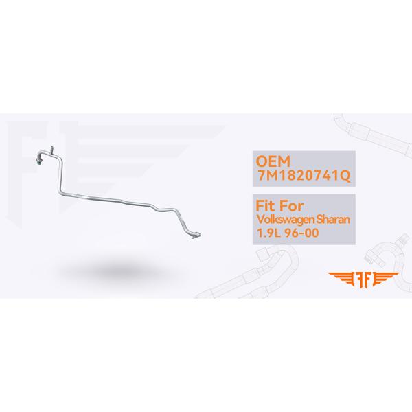 Sharan 1.9L Aluminium Car AC Discharge Line 7M1820741Q Suitable 96-00 Volkswagen