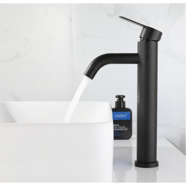 Hot And Cold Single Handle Basin Mixer In Chrome Matte Black Gold Sn Finish