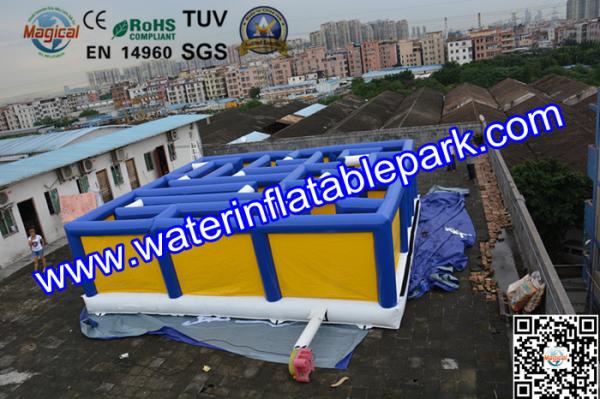 CE Approved Amusement Park Inflatable Maze Game For Kids And Adults