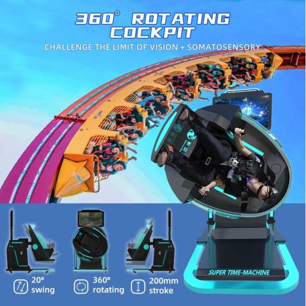 Игровой автомат мухы Врем-машины имитатора коммерчески 9D VR виртуальной реальности толкателя монетки супер