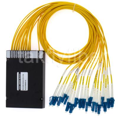Porto do monitor da multiplexação de divisão de comprimento de onda da fibra de 18CH CWDM Mux Demux único opcional