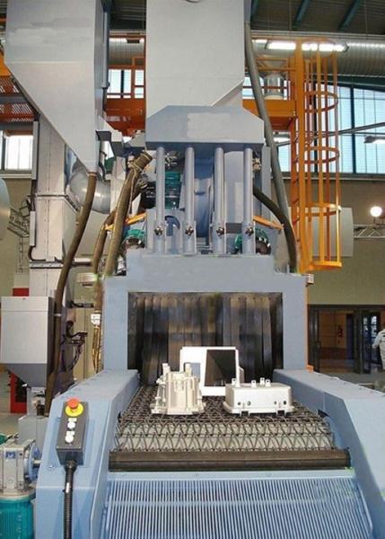 High Performance Wire Mesh Shot Blasting Machine Compact Design For LPG Cylinder