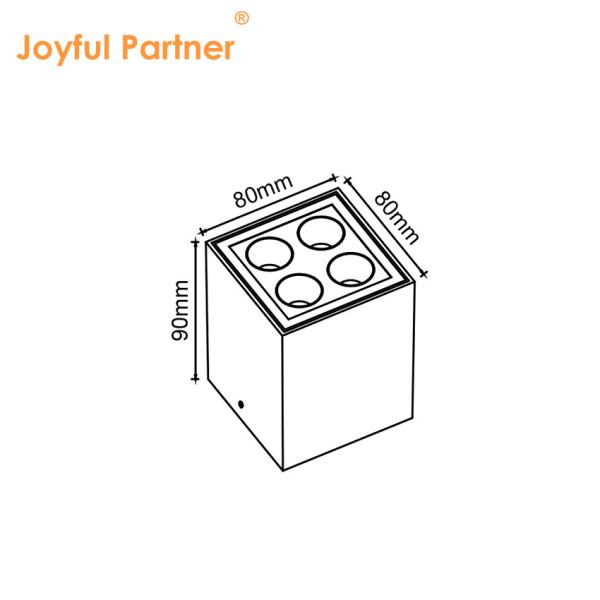  LED Wall Washer Light Recessed Luminaire Outdoor IP65 Waterproof 8W LED 12V 24V 220V Surface Mounted For Decoration
