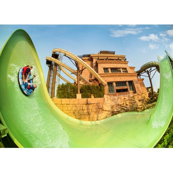 Indoor Outdoor Boomerango Water Slide 60X27M Area For Aqua Park , Holiday Villa