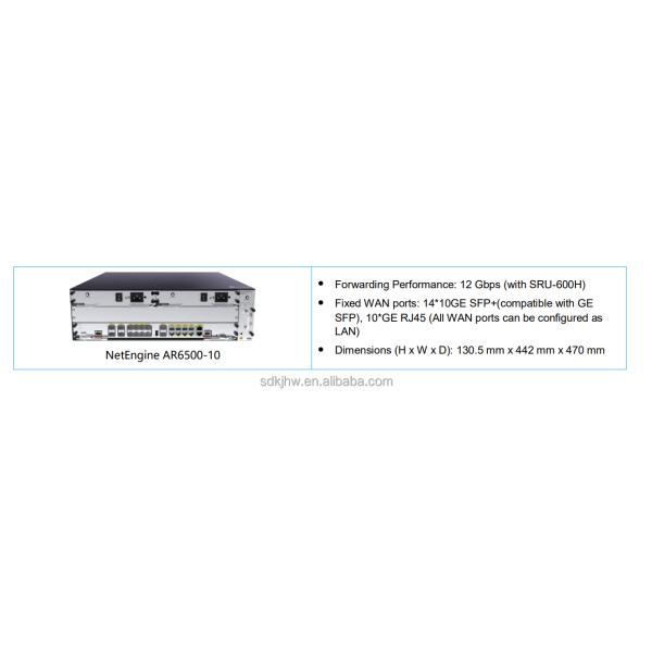 AR6500-10 Enterprise Router Huawei NetEngine AR6500 Series for WAN Ports to LANS