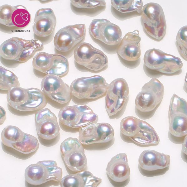 Wholesale High Quality 3A Baroque Loose Freshwater Pearls Natural Cultured White Pink Purple for DIY Pearl Earrings