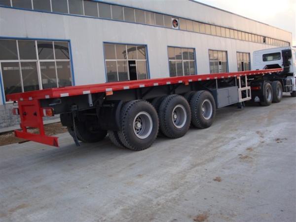 40 Ton 2/3/4 Axle Low Flatbed Trailer Truck Bed Tractor Trailer Trucks