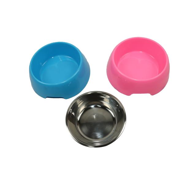 Heavy Duty Stainless Steel Dog Bowls Anti Spill Cat Pet Single 7 Inch 6.5 Inch 8-Inch