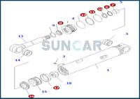 707-99-32140 7079932140 Steering Cylinder Service Kit fits WA450 WA470