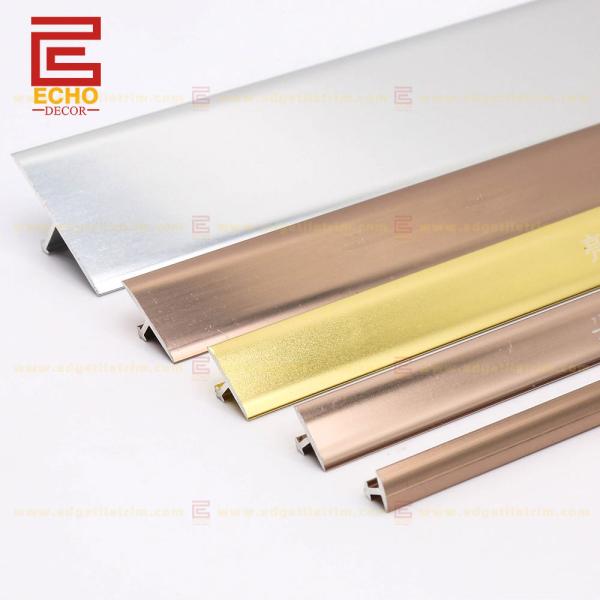 Anodised Aluminum Tile Trim T Channel Tile Edging Strip For Tiles