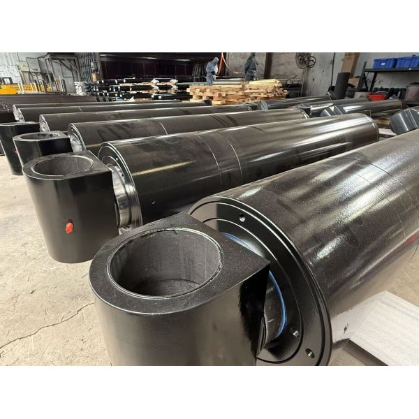ODM OEM Luffing Double Hydraulic Cylinder Heavy Duty With Hard Chrome Plated Piston Rod