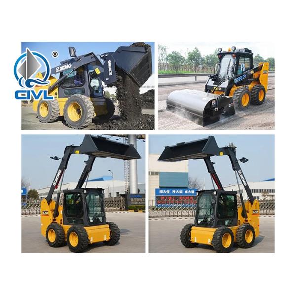 New Wheel Skidsteer Loader Xc760K Chinese Mini-SkidSteer Loade