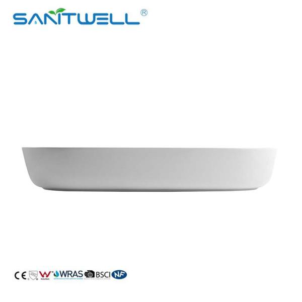 Factory Direct Supply AB8473 Above Counter Sink Matt White Vessel Wash Hand Basin For Bathroom