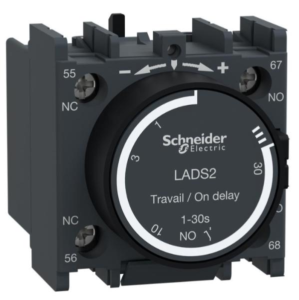 Bloque de contacto auxiliar de retardo de tiempo Stock Schneider LADS2