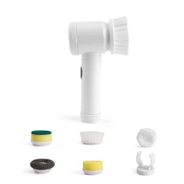 USB Rechargeable Kitchen Dishwashing Brush for Household Cleaning of Sink and Bathtub