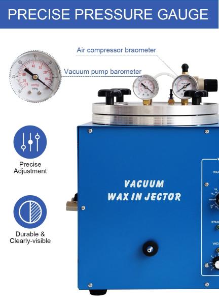 Tanque do injetor 3KG da cera da joia da máquina da injeção da cera de AC230V 510W