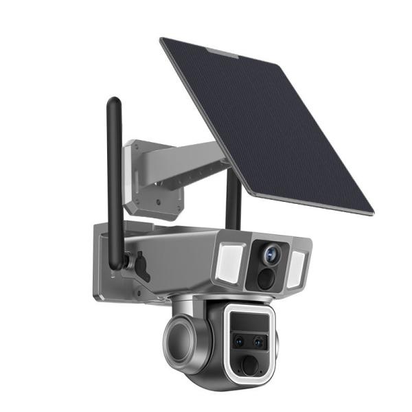 4MP Wireless Solar Wifi Security Camera with Waterproof Design and H.265 Video Encoding