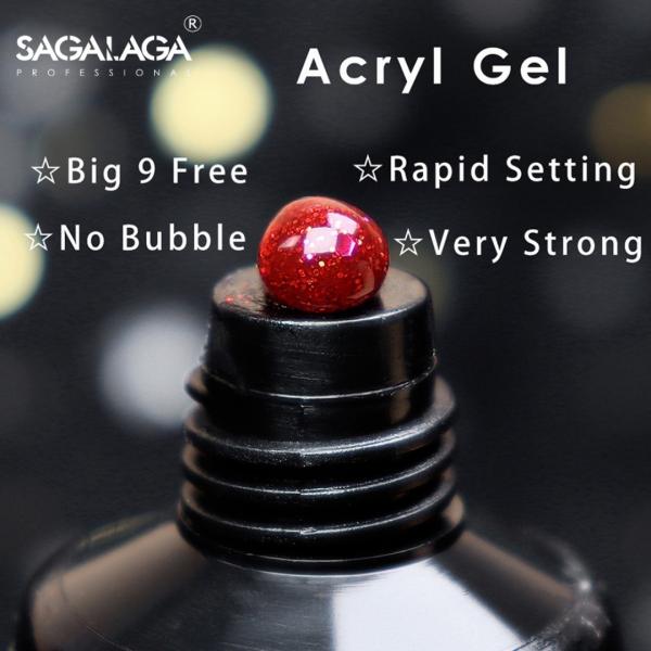 Glitter Acrygel Nail Base Builder Uv Gel Extensions Nude Pink Brown Acrylic Gel for Vegan Nail Uv Gel Polish