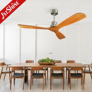 6 Velocidades Escolha Ventilador de teto de madeira com controle remoto 3 Motor