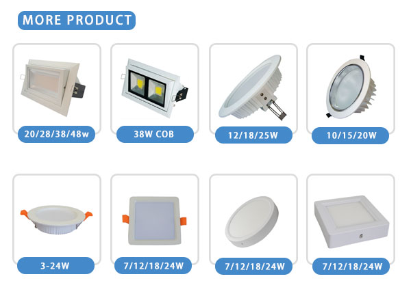 Warm White Indoor LED Downlights 7w Aluminum Lamp Body For Indoor Wall Cabinet