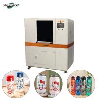 Impresora UV de cilindro de 300 mm de longitud con dispositivo rotativo 3D con barniz en relieve para impresión de botellas