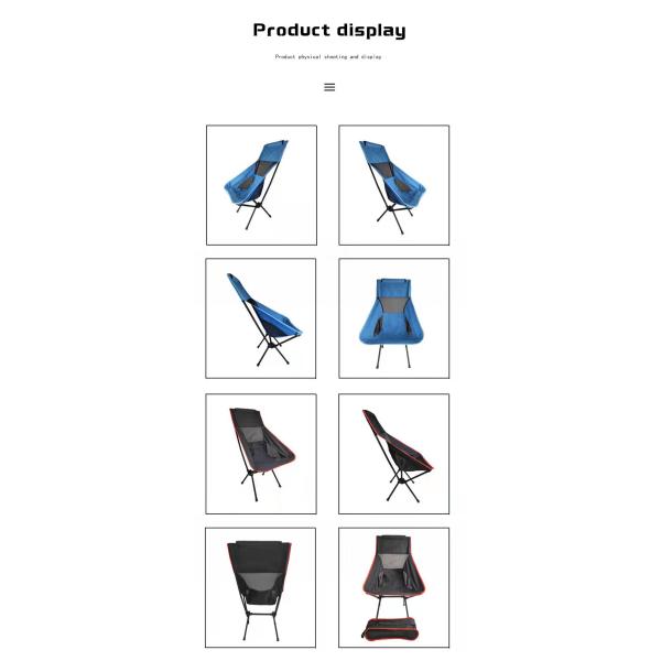 Heavy Duty Folding Camping Chair Support Steel Frame Fishing For Adults Beach Wheels