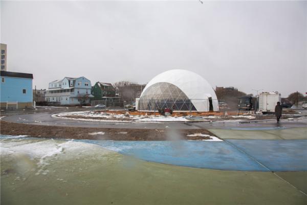 90' Steel Frame Structure Geodesic Dome Tents , Outdoor Festival Tent Celebration