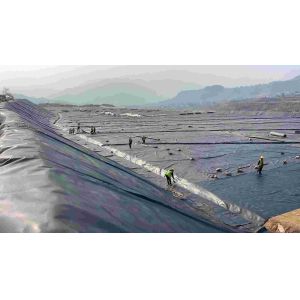 Custom HDPE Smooth Geomembrane for Landfill Water Treatment Mining and More Long Service Life