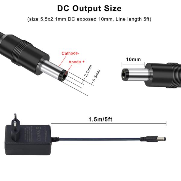3.5X1.35Мм Мужской Jack 12V 3A 36W переключающий AC Dc адаптер питания зарядное устройство для Cctv