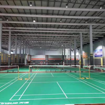 Enlio Outdoor Sport Used Badminton Mat PVC Vinyl Floor Roll Waterproof Fireproof Plastic