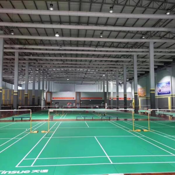 Enlio Outdoor Sport Used Badminton Mat PVC Vinyl Floor Roll Waterproof Fireproof Plastic