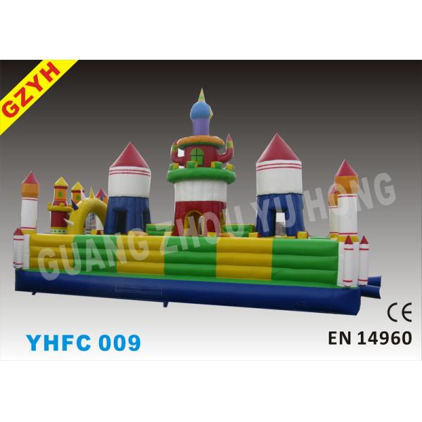 дом ИХФК 009 прыжка крупного плана города потехи брезента ПВК 0.55мм ПЛАТОН раздувной