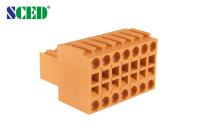 3.50mm obstruem dentro o bloco terminal de Screwless com de uma só camada, 2*2P - 24*2P