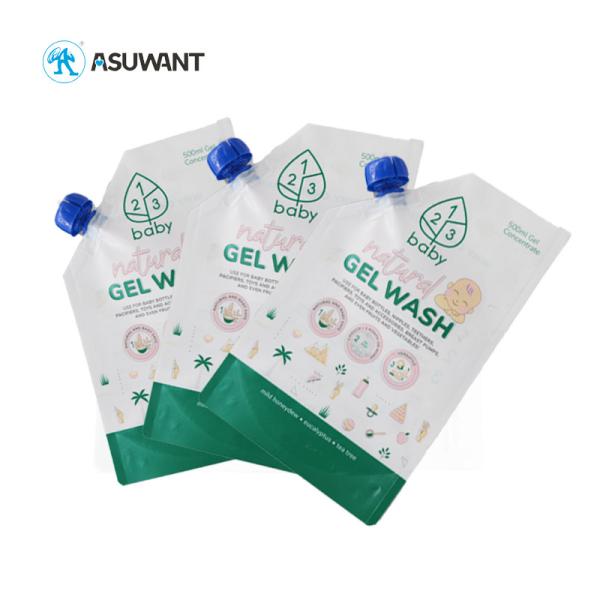 Soft Beverage Squeeze Baby Food Liquid Stand Up Spout Pouch