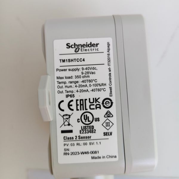 TM1SHTCC4 Schneider Humidity And Temperature Sensor, 4-20 MA