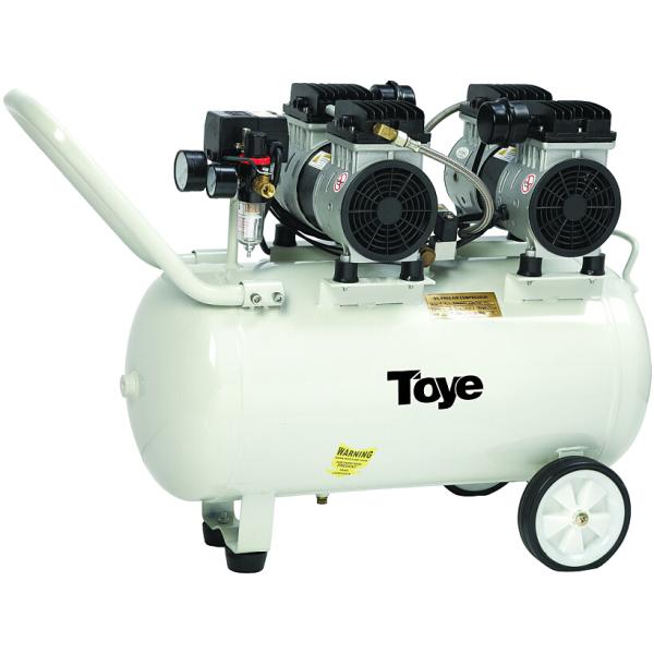 Oilless Dental air compressor 50 Liter work for 3 dental units silent air pump